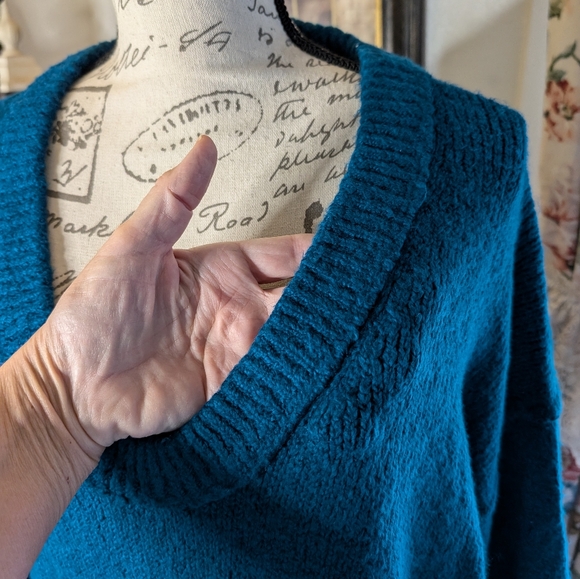 Free people sweater turquoise blue - Picture 3 of 9